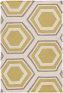 Dutton Modern Yellow Area Rug