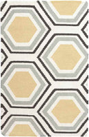 Dutton Modern Beige/Yellow/Black Area Rug