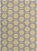 Dutton Modern Beige/Yellow/Black Area Rug
