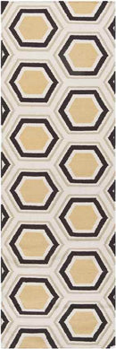Dutton Modern Chocolate/Beige Area Rug
