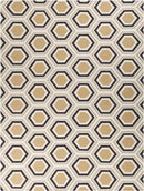 Dutton Modern Chocolate/Beige Area Rug