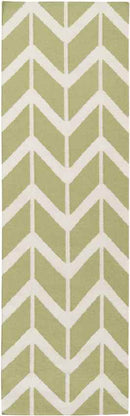 Dyer Modern Sage and White Area Rug