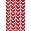 Dyer Modern Red Area Rug