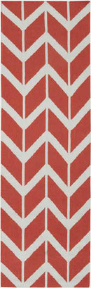 Dyer Modern Red/Bright Orange Area Rug