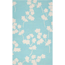Eads Modern Blue/White Area Rug