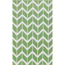 Dyer Modern Green/White Area Rug