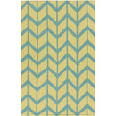 Dyer Modern Teal Blue Area Rug