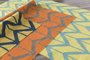 Dyer Modern Teal Blue Area Rug
