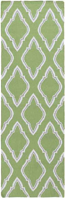 Duval Modern Teal Green/White/Gray Area Rug
