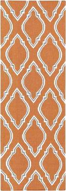 Duval Modern Burnt Orange Area Rug