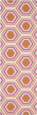 Dutton Modern Orange/White Area Rug