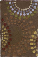 Elba Modern Chocolate/Gold Area Rug
