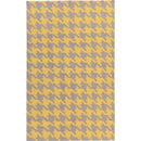 Elkmont Modern Gray/Yellow Area Rug