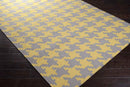 Elkmont Modern Gray/Yellow Area Rug