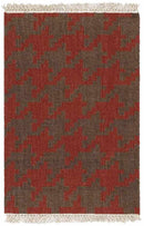 Elkmont Modern Red/Grey Area Rug