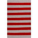 Nathaly Modern Red/Gray Area Rug