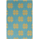 Emmonak Global Teal Area Rug