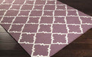 Selwerd Modern Eggplant/White Area Rug