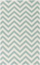 Escondido Modern Teal/White Area Rug