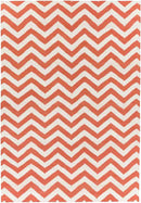 Escondido Modern Rust/White Area Rug