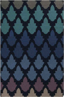 Esto Modern Blue/Black Area Rug