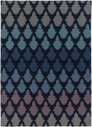 Esto Modern Blue/Black Area Rug