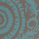 Euharlee Global Turquoise/Mulled Wine Area Rug