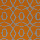 Excel Modern Burnt Orange/Gray Area Rug