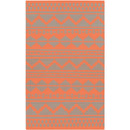 Noella Rustic Coral/Gray Area Rug