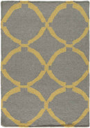 Exeter Modern Gray/Yellow Area Rug