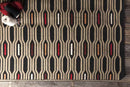 Fairfax Modern Black Olive Area Rug
