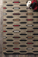 Fairfax Modern Black Olive Area Rug