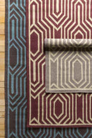 Fairfield Modern Blue/Brown Area Rug