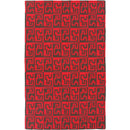 Fairhope Modern Red/Black Area Rug
