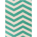 Emelle Modern Juniper/Antique White Area Rug