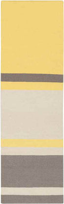 Farmersville Modern Lime/Taupe/Dark Brown Area Rug