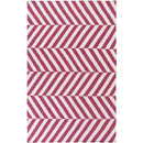 Faunsdale Modern Magenta/Ivory Area Rug
