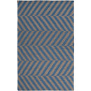 Faunsdale Modern Teal/Charcoal Area Rug