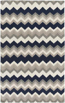 Weende Modern Gray/Navy Area Rug