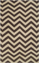 Escondido Modern Dark Brown Area Rug