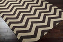 Escondido Modern Dark Brown Area Rug