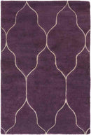 Flagstaff Modern Eggplant/Brown Area Rug