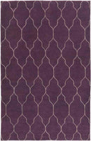 Flagstaff Modern Eggplant/Brown Area Rug