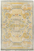 Foley Traditional Wheat/Dark Green Area Rug