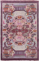 Foley Traditional Garnet/Eggplant Area Rug