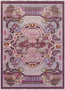 Foley Traditional Garnet/Eggplant Area Rug