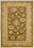 Quimper Traditional Olive Area Rug