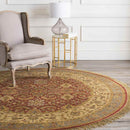 Gravette Traditional Red/Black/Gray Area Rug