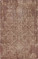 Nigadoo Traditional Dark Red Area Rug