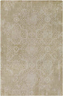 Nigadoo Traditional Olive/Khaki Area Rug